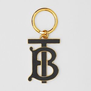 Burberry Monogram Motif Gold-Plated Key Charm